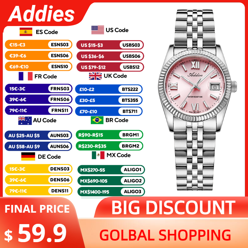 Luxury Watch Storage - Addies Luxury Woman Watch Sapphire Crystal
