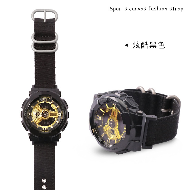 16mmCotton Canvas Nylon Replac - Casio Watch G-Shock Dw-5600 评论和价格