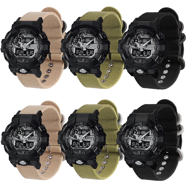 16mmCotton Canvas Nylon Replac - Casio Watch G-Shock Dw-5600 评论和价格