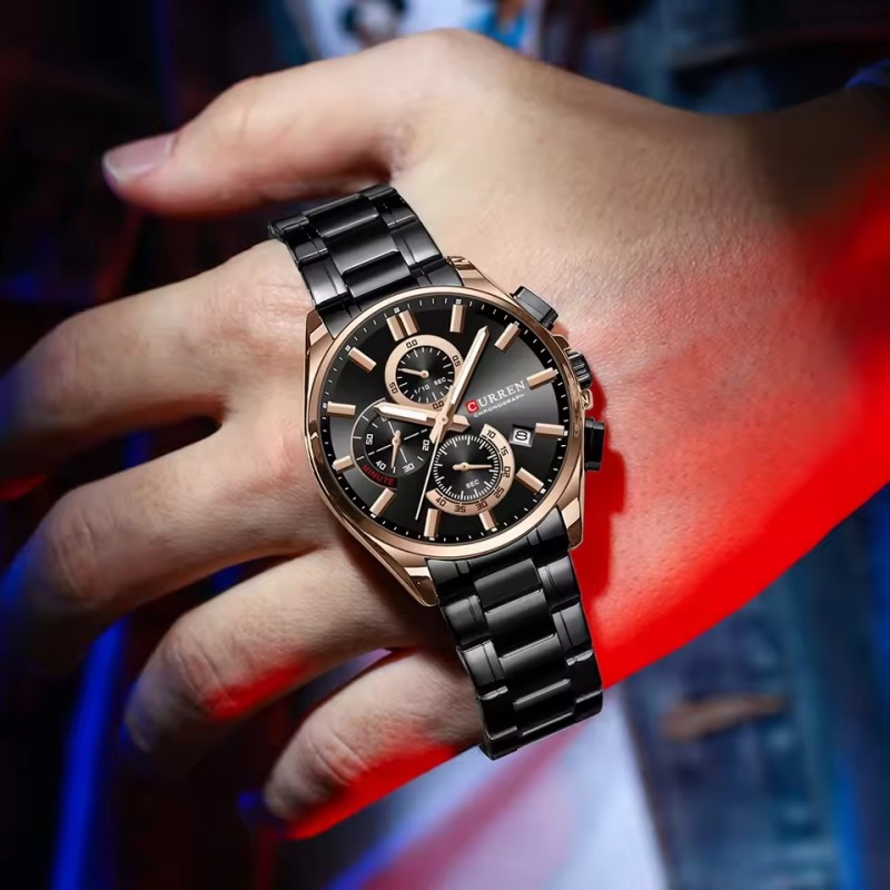 CURREN 8475 New Fashion Men's  - Luxury Watch Kids 评论和价格