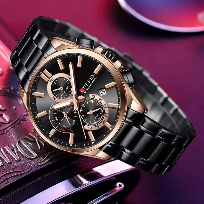 CURREN 8475 New Fashion Men's  - Luxury Watch Kids 评论和价格