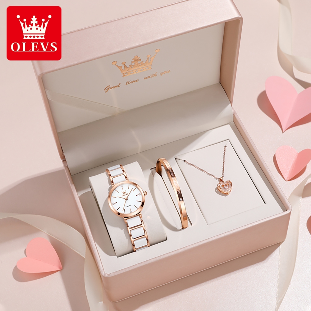 OLEVS Women Watch 5877 Luxury  - Luxury Watch For 评论和价格