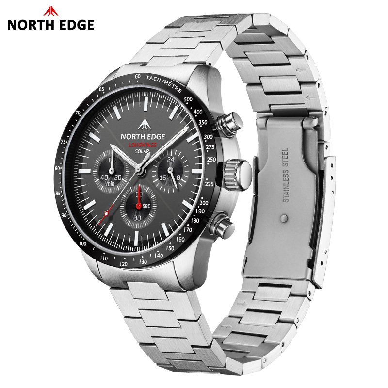 NORTH EDGE 2025 LONGWINGS Men  - Chronograph Flyback Watch 评论和价格
