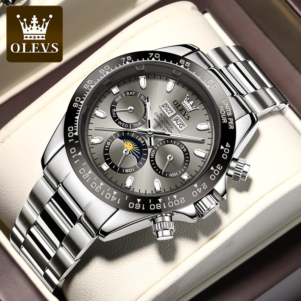 OLEVS 6654 Luxury Mens Watch C - Chronograph Flyback Watch 评论和价格