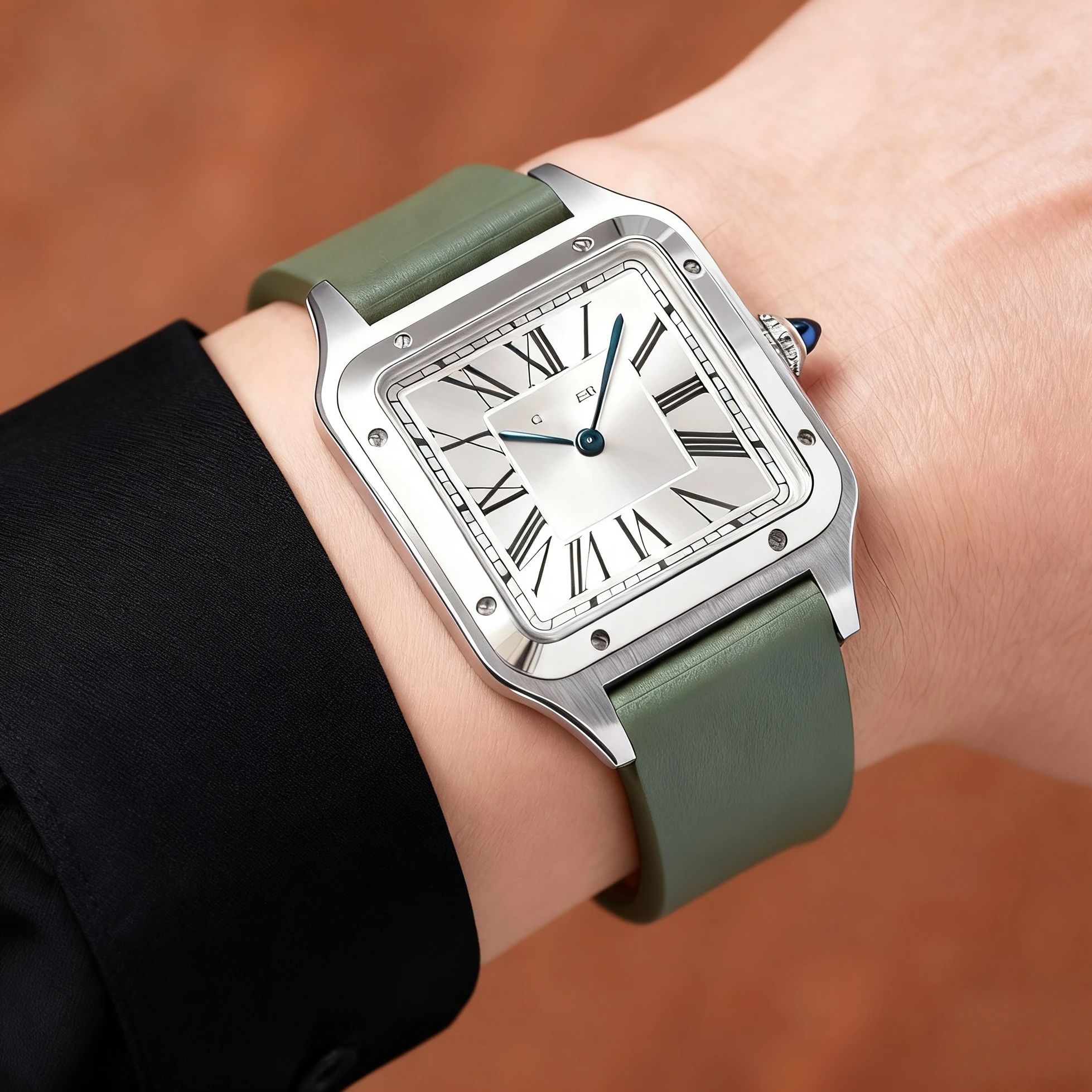 15.5mm 17.5mm Fit for Cartier  - Cartier Watch Santos 评论和价格