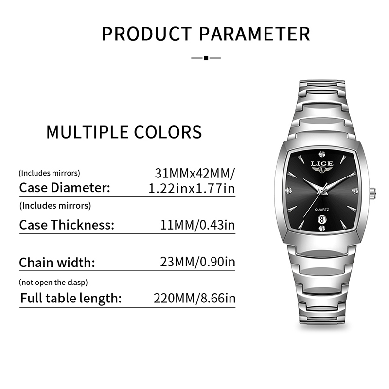 LIGE Watch women Business Luxu - Luxury Watch For 评论和价格