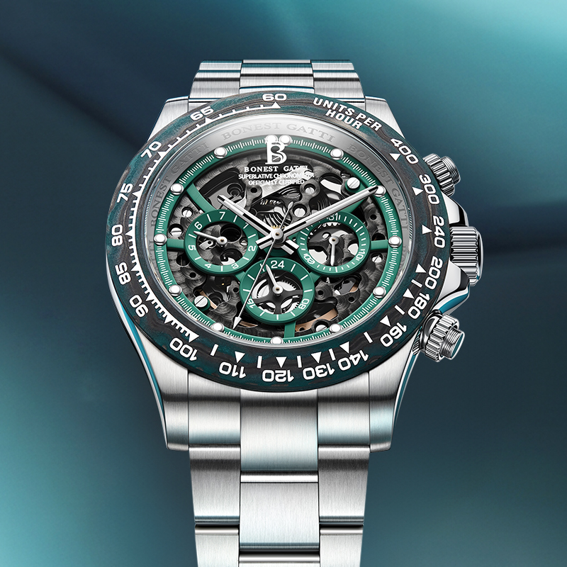 BONEST GATTI Men Watch Automat - Chronograph Flyback Watch 评论和价格