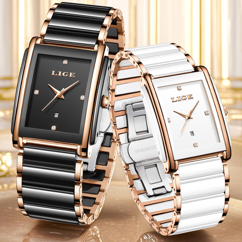 LIGE Fashion Elegant Women's W - Luxury Watch Storage 评论和价格